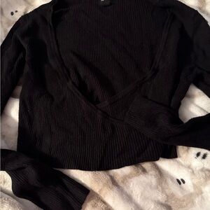 Forever 21 Black Long Sleeve Top